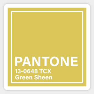 pantone 13-0648 TCX Green Sheen Sticker